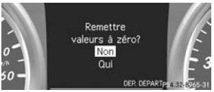 Remise à zéro des valeurs