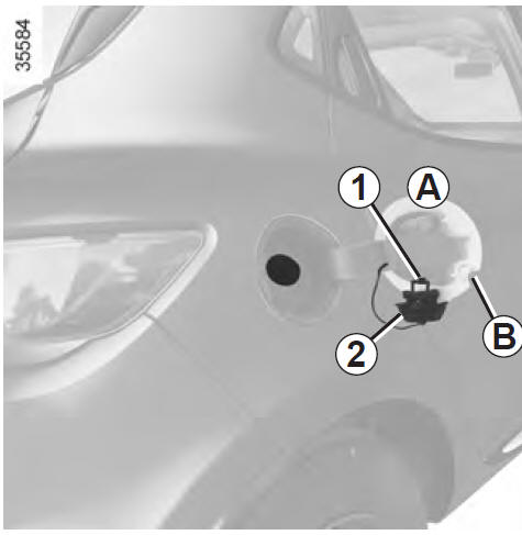 Renault Clio: Réservoir carburant (remplissage carburant) - Faites ...